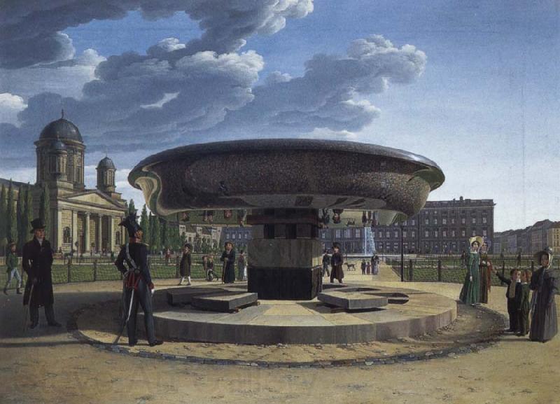 Johann Erdmann Hummel The Granite Bowl at the Lustgarten Berlin France oil painting art